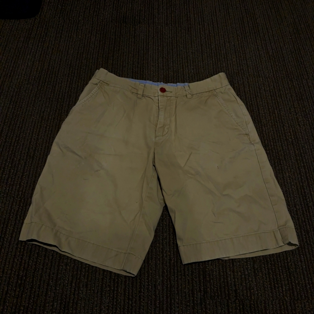 Tommy Hilfiger Men's 30 Khaki Shorts TH Short Classic Fit 100% Cotton